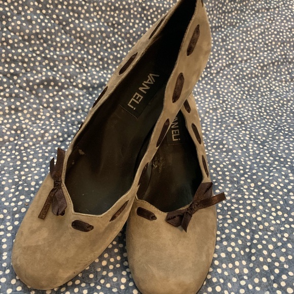 Van Eli, soft suede wedge, Brown, W 7 - Picture 2 of 6